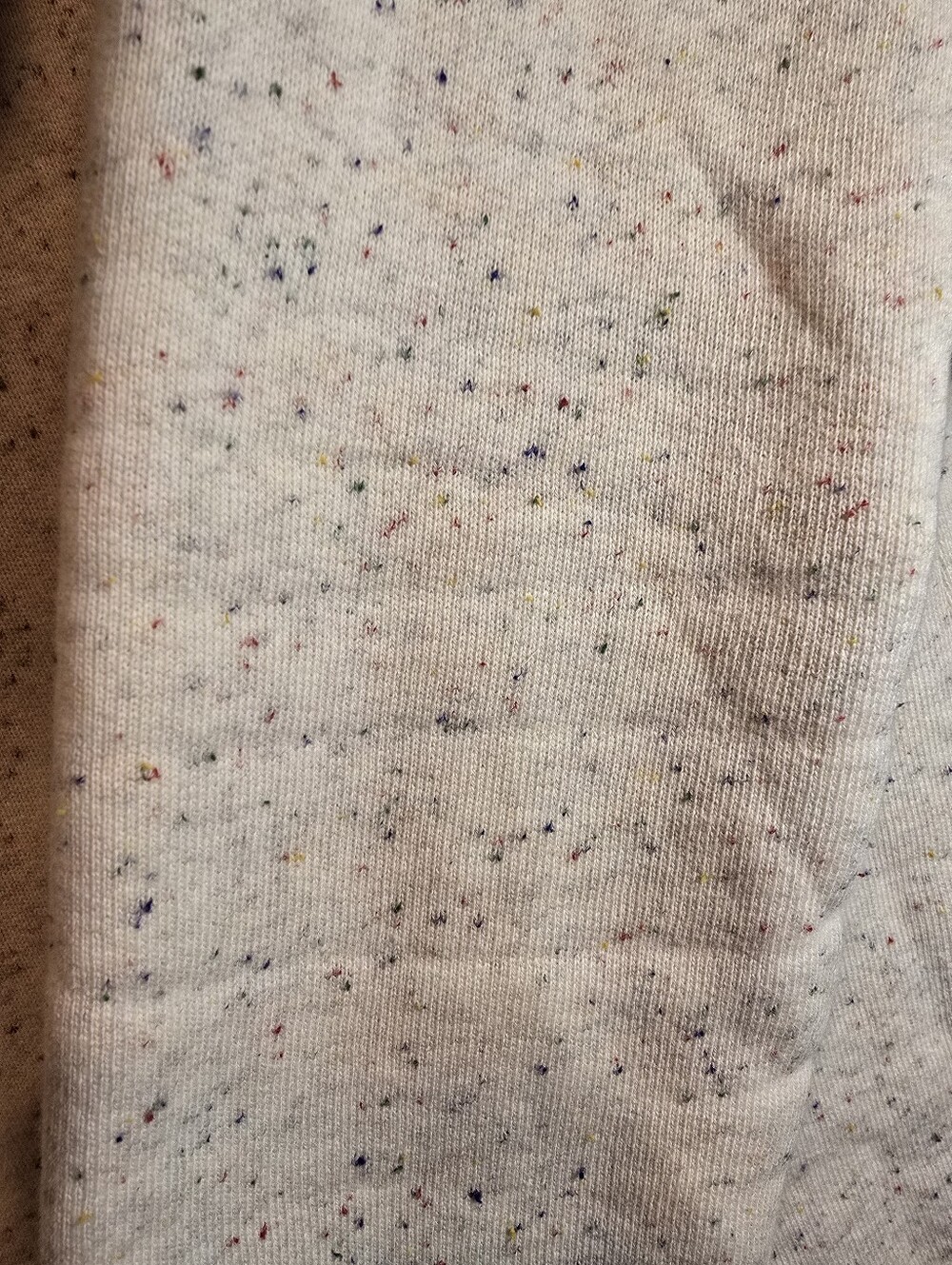Johnny Cupcakes Cream Speckled Button-Front Hoodie with Blue Logo - Picture 9 of 11